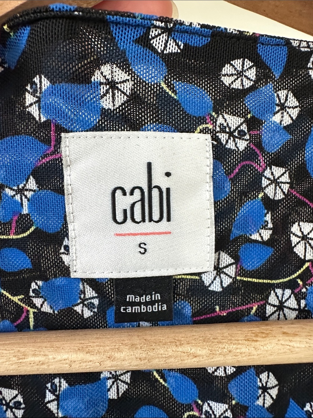 CAbi The Ten Dress Blue Breathable  Long Sleeve Dress - Picture 4 of 8
